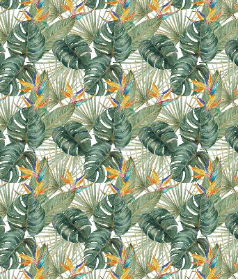 Modern roller blind Tropical plants