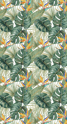 Modern roller blind Tropical plants