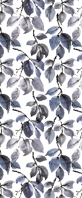 Fabric roller blind Dark leaves