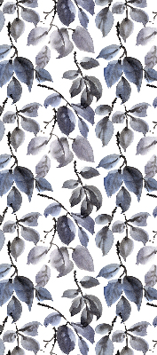 Fabric roller blind Dark leaves