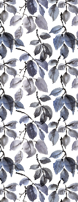 Fabric roller blind Dark leaves
