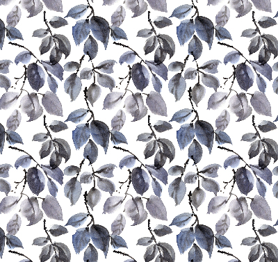 Fabric roller blind Dark leaves
