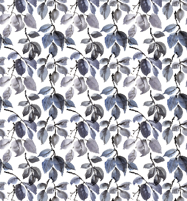 Fabric roller blind Dark leaves