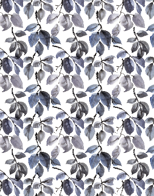 Fabric roller blind Dark leaves