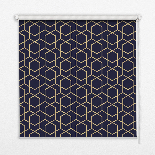 Modern roller blind 3d cube