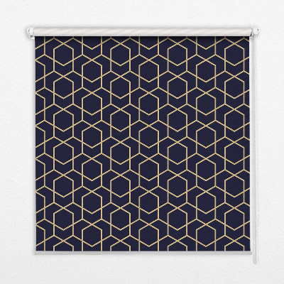 Modern roller blind 3d cube