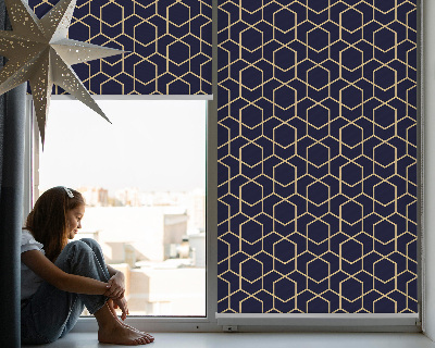Modern roller blind 3d cube