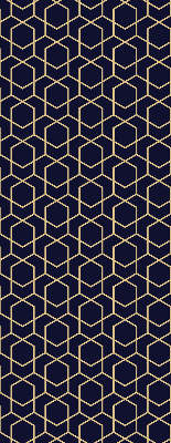 Roller blind modern 3d cube pattern