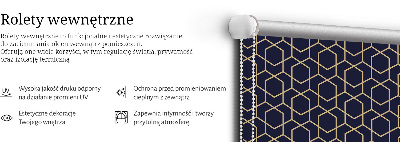 Modern roller blind 3d cube