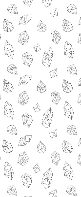 Roller blind for large window Geometric shapes