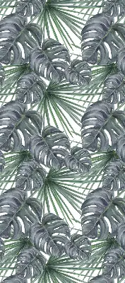 Fabric roller blind leaves design