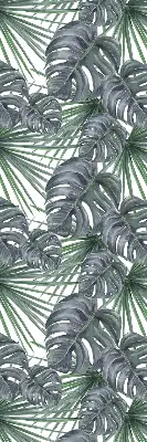 Fabric roller blind leaves design