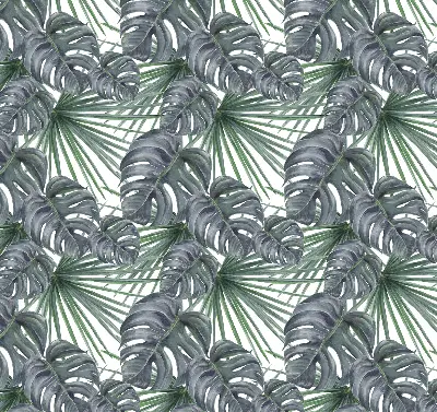 Fabric roller blind leaves design