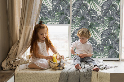 Fabric roller blind Leaves