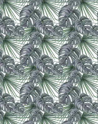 Fabric roller blind leaves design