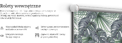 Fabric roller blind Leaves