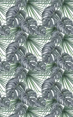 Fabric roller blind leaves design