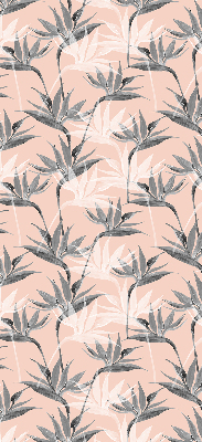 Modern roller blind Gray flowers