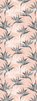 Modern roller blind Gray flowers