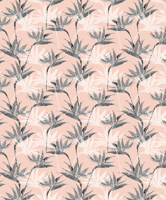Modern roller blind Gray flowers