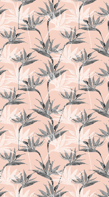 Modern roller blind Gray flowers