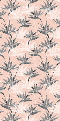Modern roller blind Gray flowers
