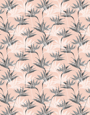 Modern roller blind Gray flowers
