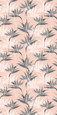 Modern roller blind Gray flowers