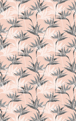 Modern roller blind Gray flowers