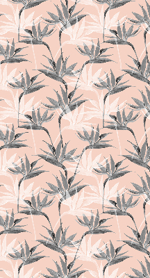 Modern roller blind Gray flowers