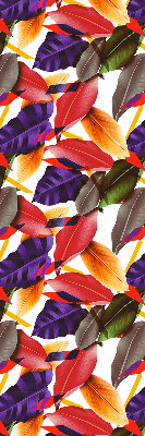 Roller blind for large window Colorful leaves