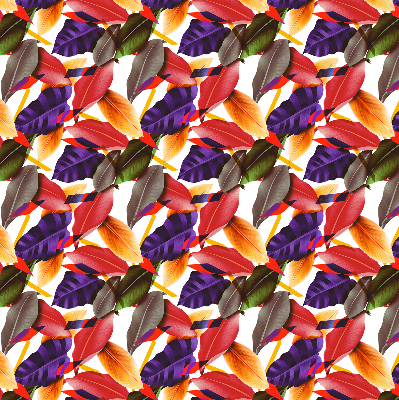 Roller blind for large window Colorful leaves