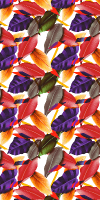 Roller blind for large window Colorful leaves