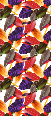 Roller blind for large window Colorful leaves