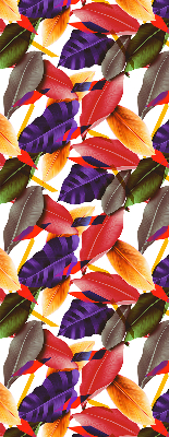 Roller blind for large window Colorful leaves