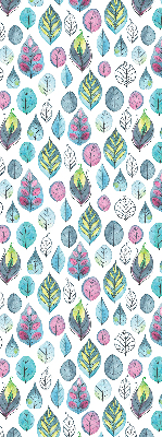 Fabric roller blind Colorful leaves
