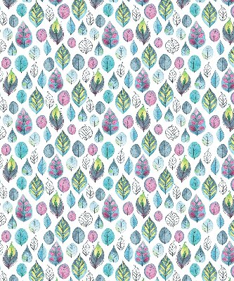 Fabric roller blind Colorful leaves