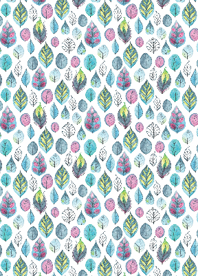 Fabric roller blind Colorful leaves