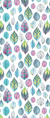 Fabric roller blind Colorful leaves