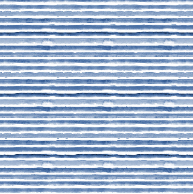 Roller blind for large window Painted blue stripes