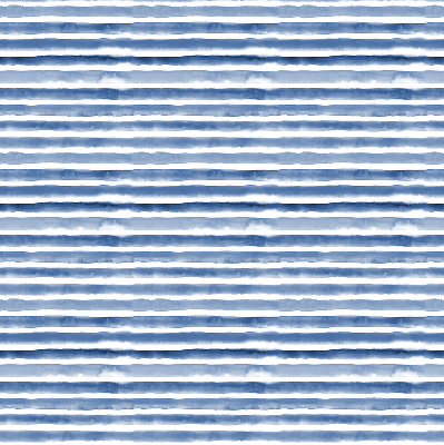 Roller blind for large window Painted blue stripes