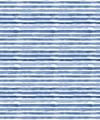 Roller blind for large window Painted blue stripes