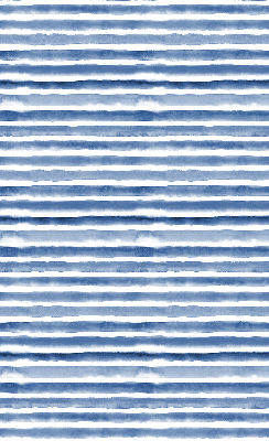 Roller blind for large window Painted blue stripes