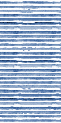 Roller blind for large window Painted blue stripes