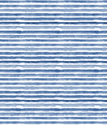 Roller blind for large window Painted blue stripes