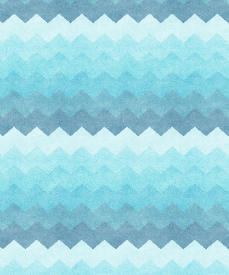 Fabric roller blind painted mountains design