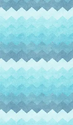Fabric roller blind painted mountains design