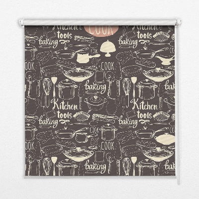 Modern roller blind Culinary utensils
