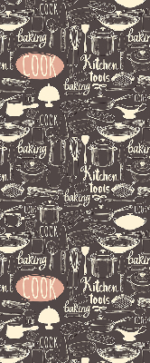 Modern roller blind Culinary utensils