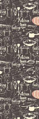 Culinary utensils set modern roller blind style